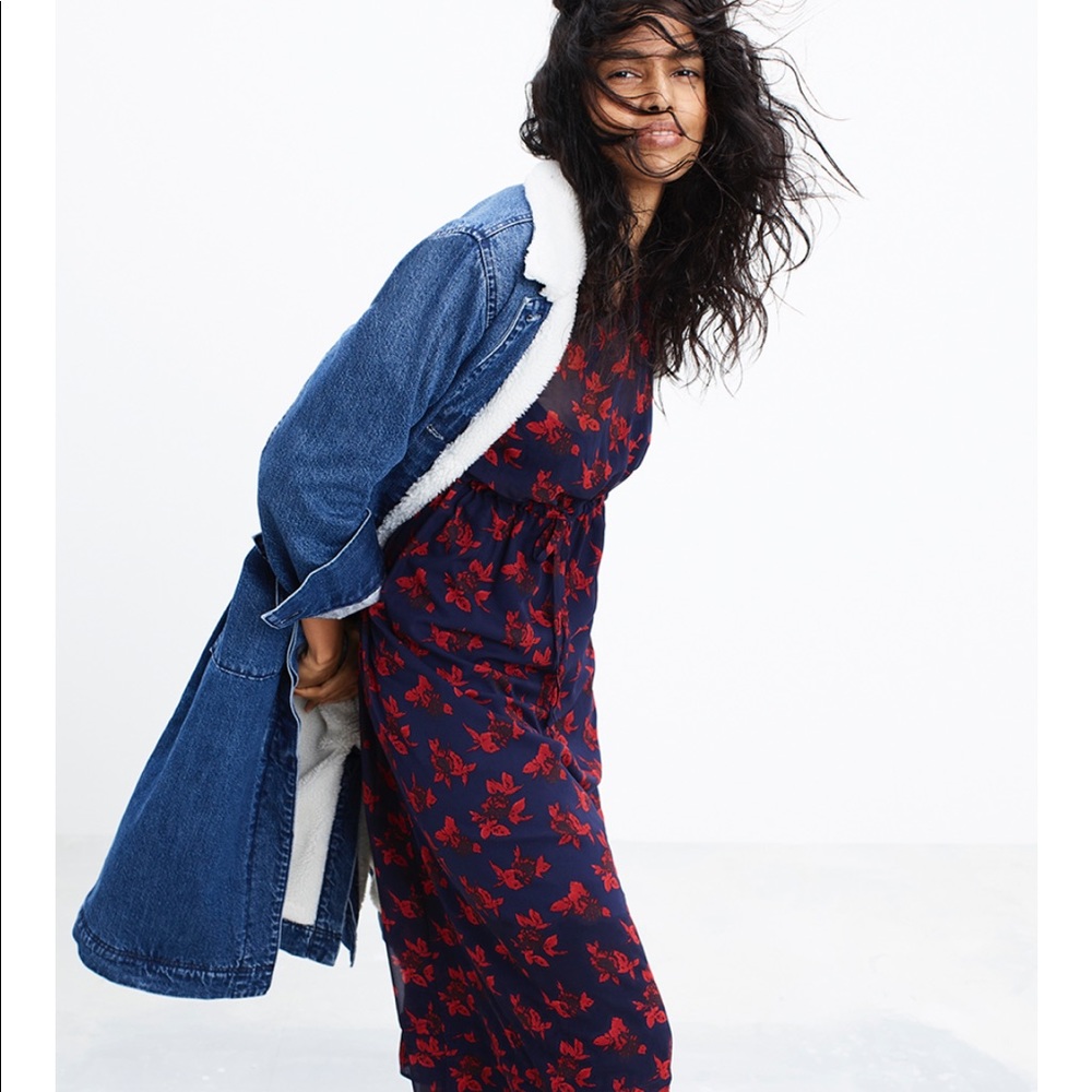 Madewell x No.6 Silk Magical Dress in Vintage Rose